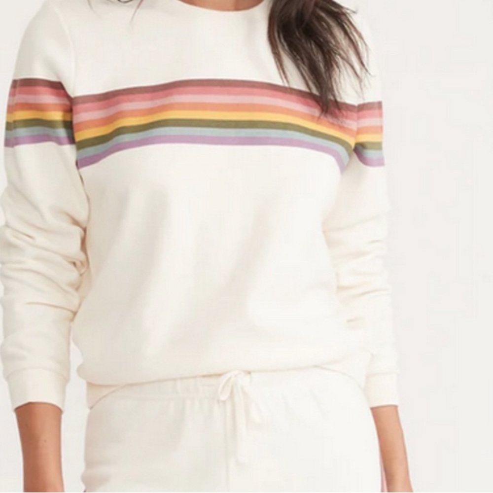 NWOT Marine Layer Anytime Sweatshirt - Antique White medium